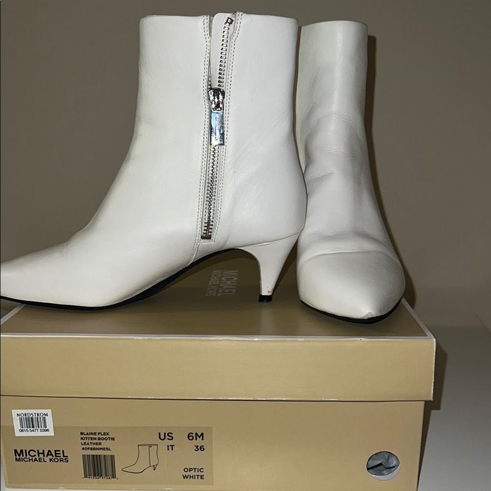 Michael Kors Women's White Ankle Boots